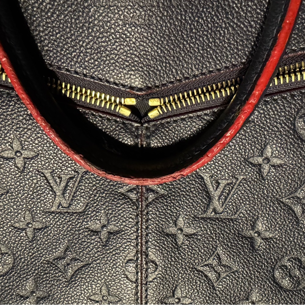 Louis Vuitton Navy and Red Empreinte Sully PM Bag with COA - Picture 14 of 16